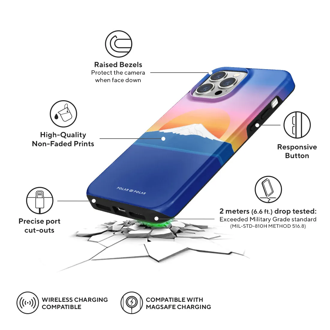 Fujisan Sunset Custom - iPhone 13 Pro Max Case