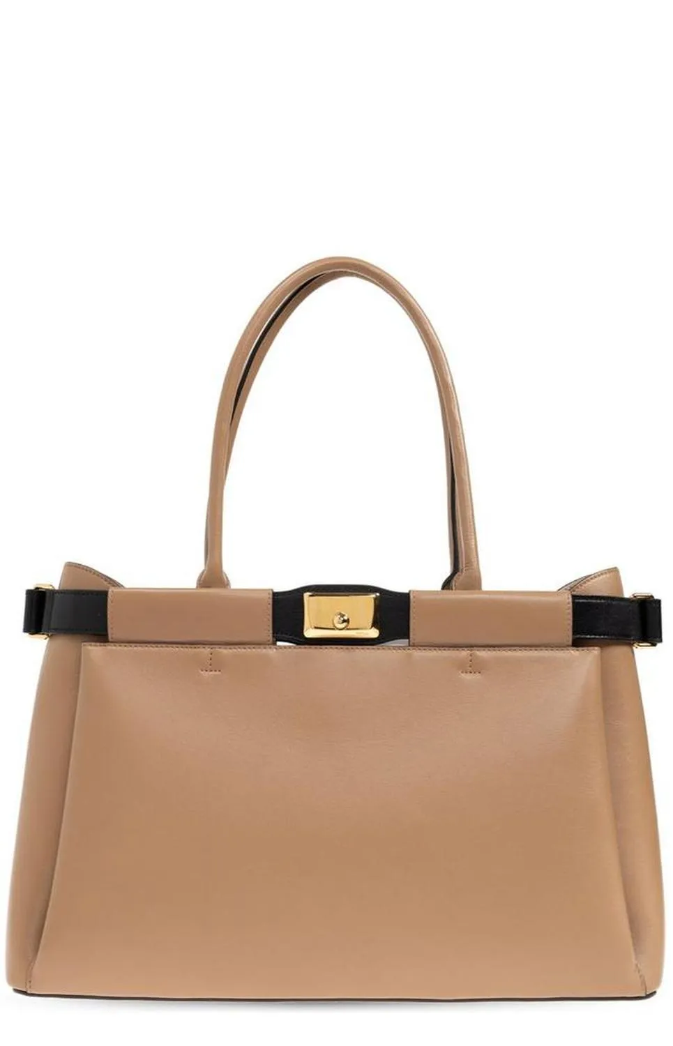 Furla Logo Engraved Top Handle Bag