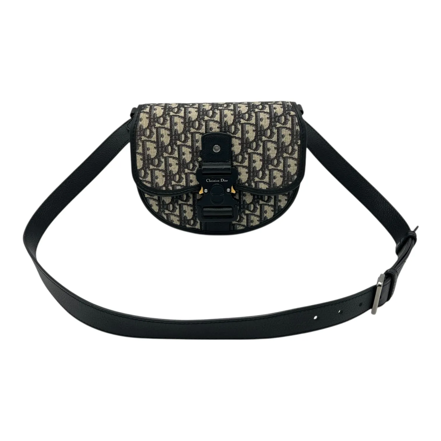 Gallop Crossbody Bag Small Blue in Canvas, Black hardware