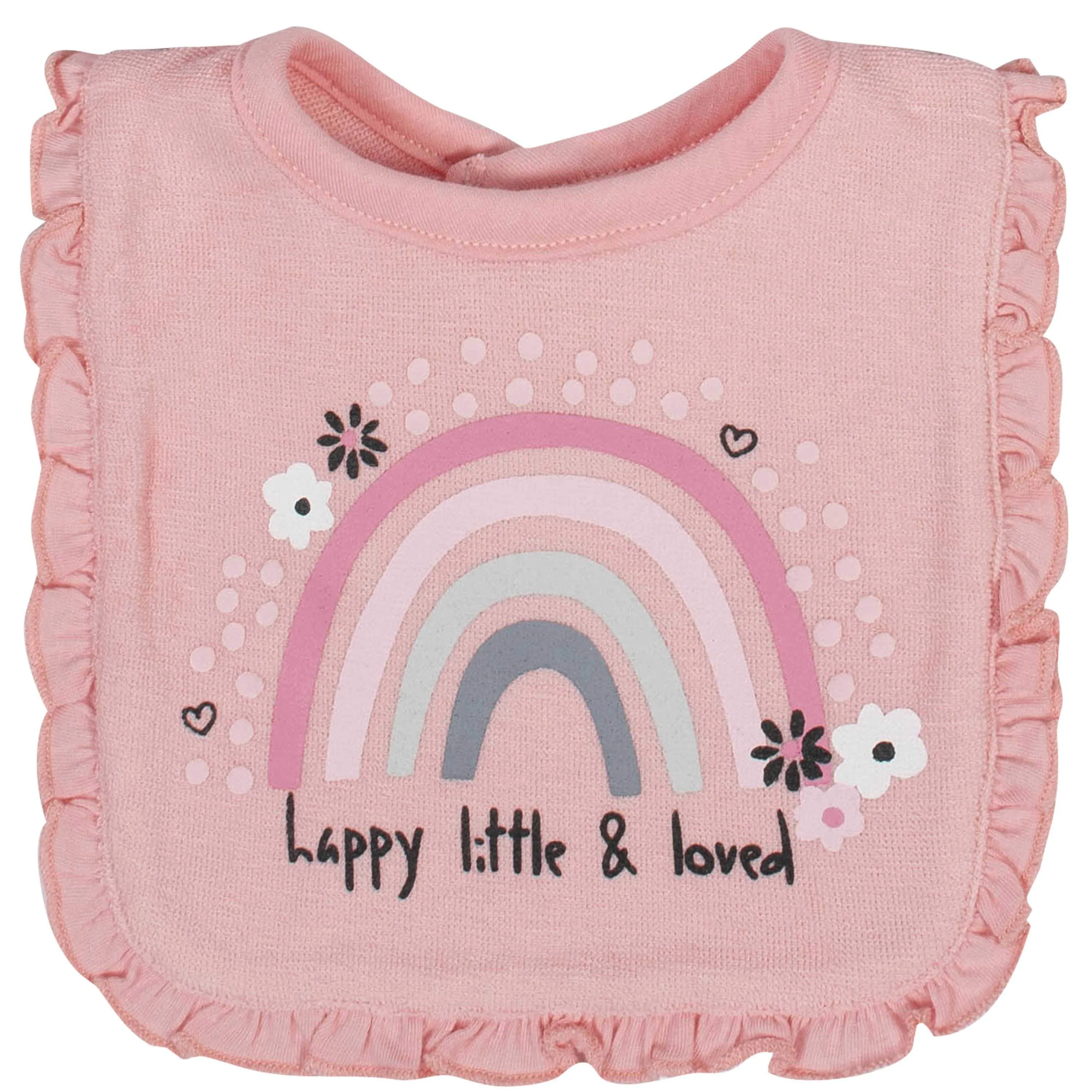 Gerber® 3-Pack Baby Girls Bear Terry Bibs