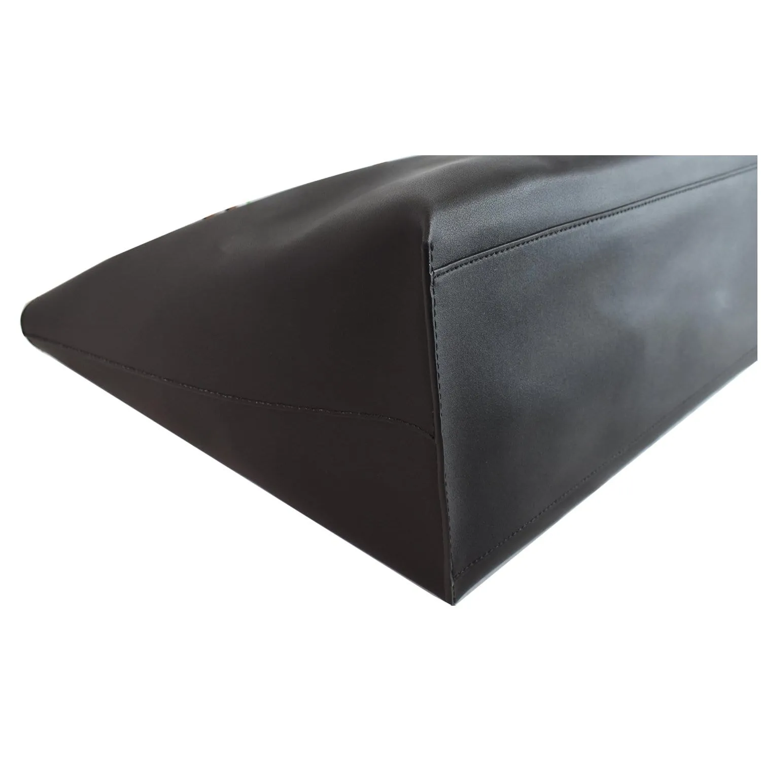 GIVENCHY Medium GV Calf Leather Shopper Tote Bag Black