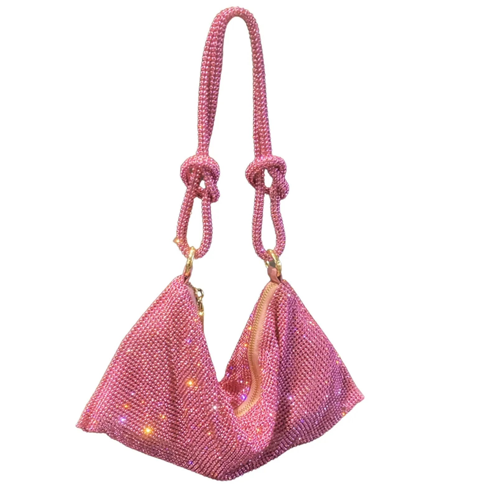 Glitter Mesh Slouch Bag