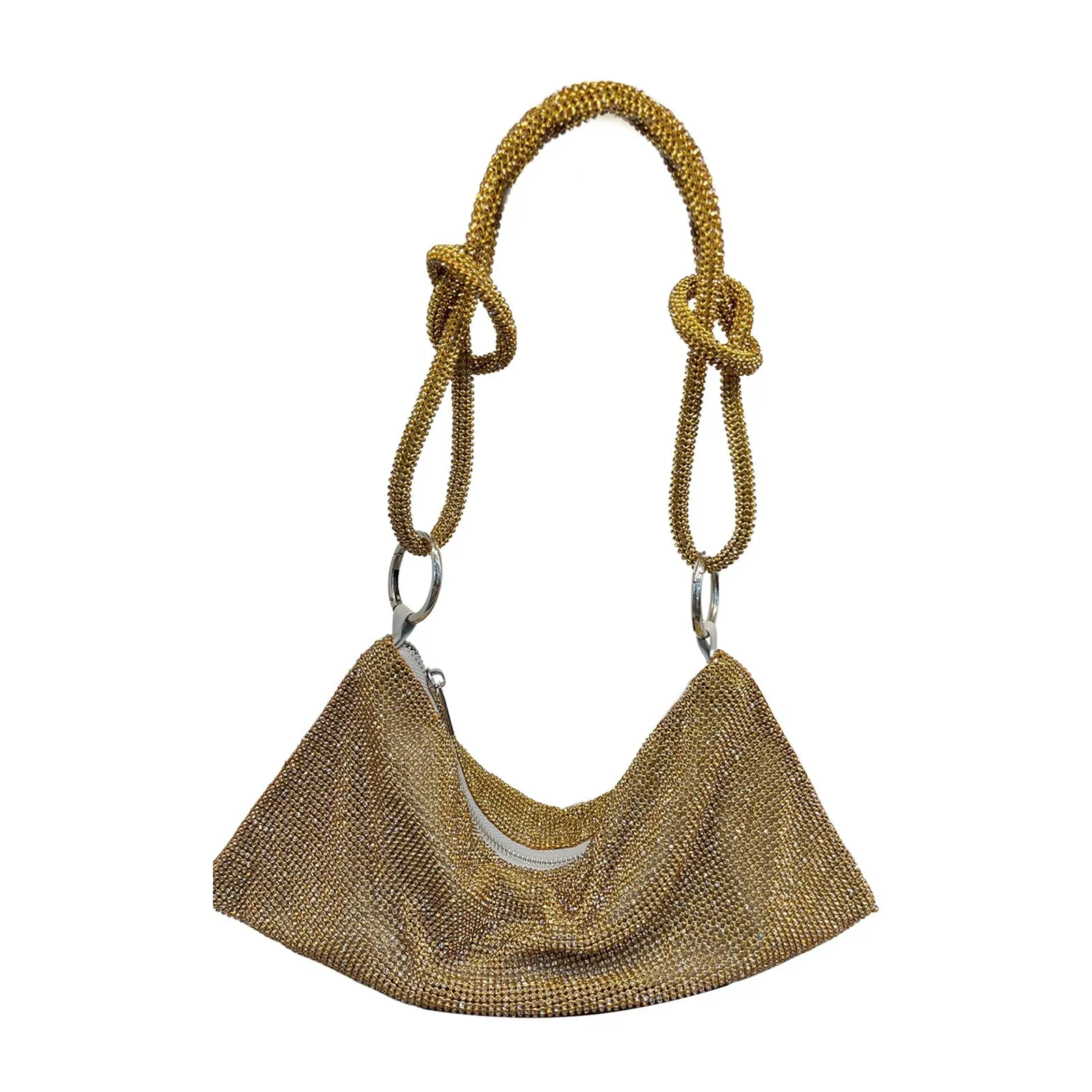 Glitter Mesh Slouch Bag
