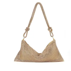Glitter Mesh Slouch Bag