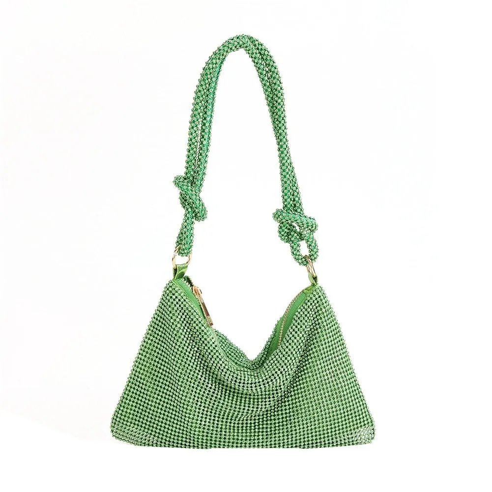 Glitter Mesh Slouch Bag