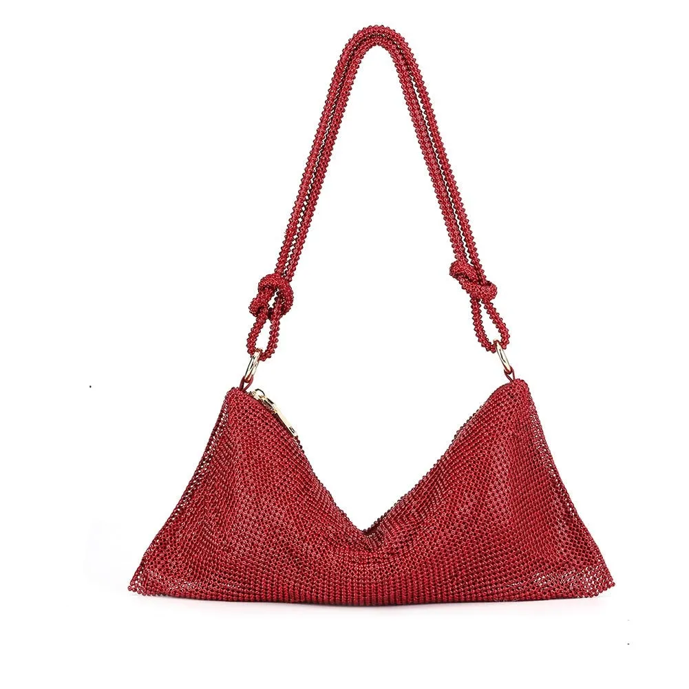 Glitter Mesh Slouch Bag