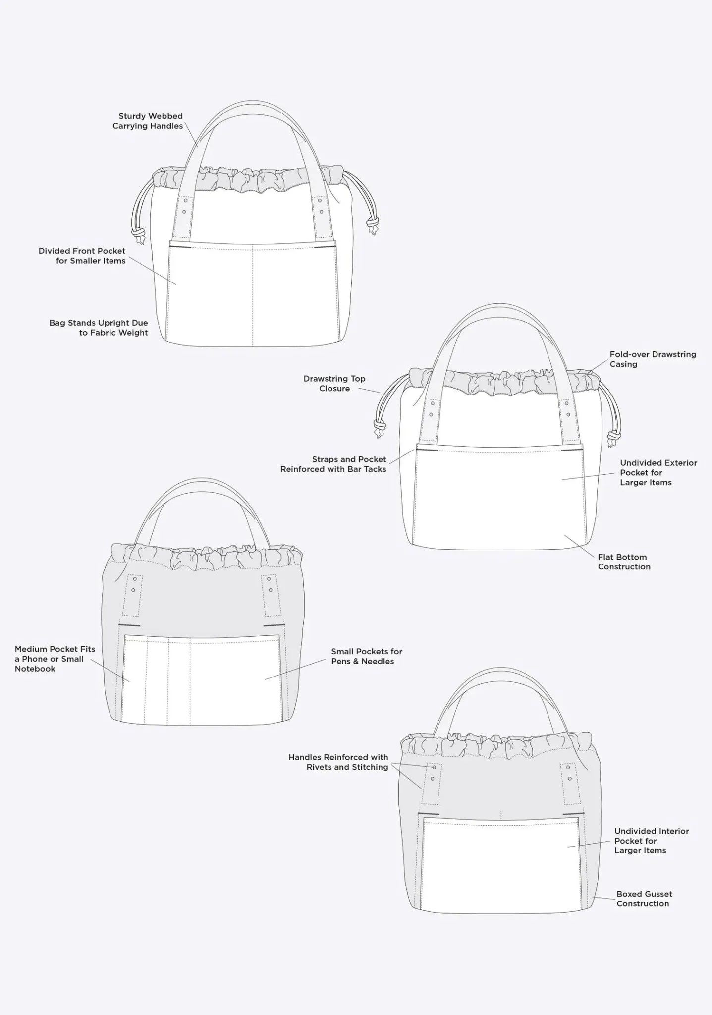 Grainline Studio - Town Bag