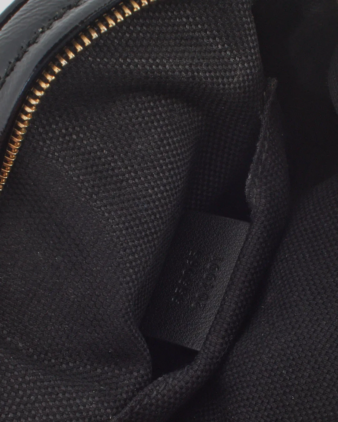 Gucci Black Patent Leather Mini Soho Chain Crossbody Bag