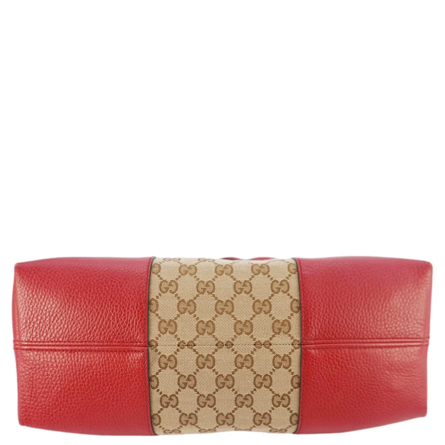 GUCCI Bree GG Canvas Hobo Bag Red 449243