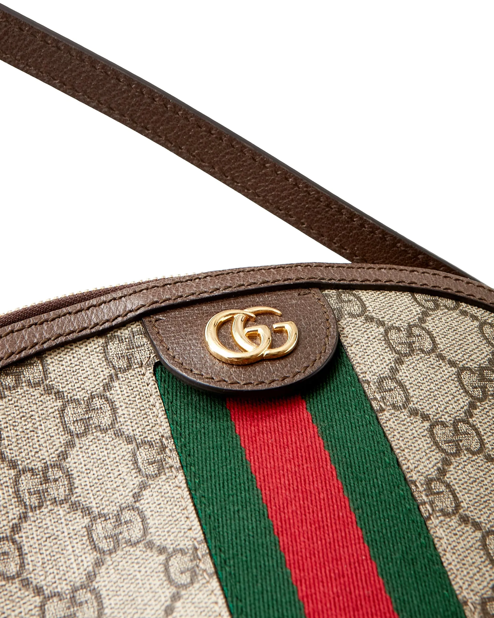 Gucci Brown GG Supreme Canvas Small Ophidia Crossbody Bag