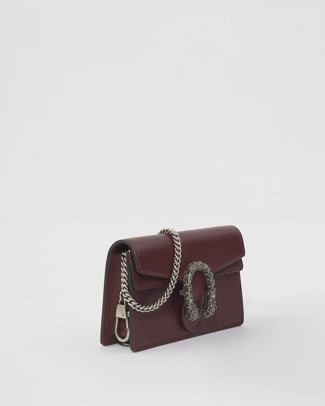 Gucci Dionysus Burgundy Leather Super Mini Bag