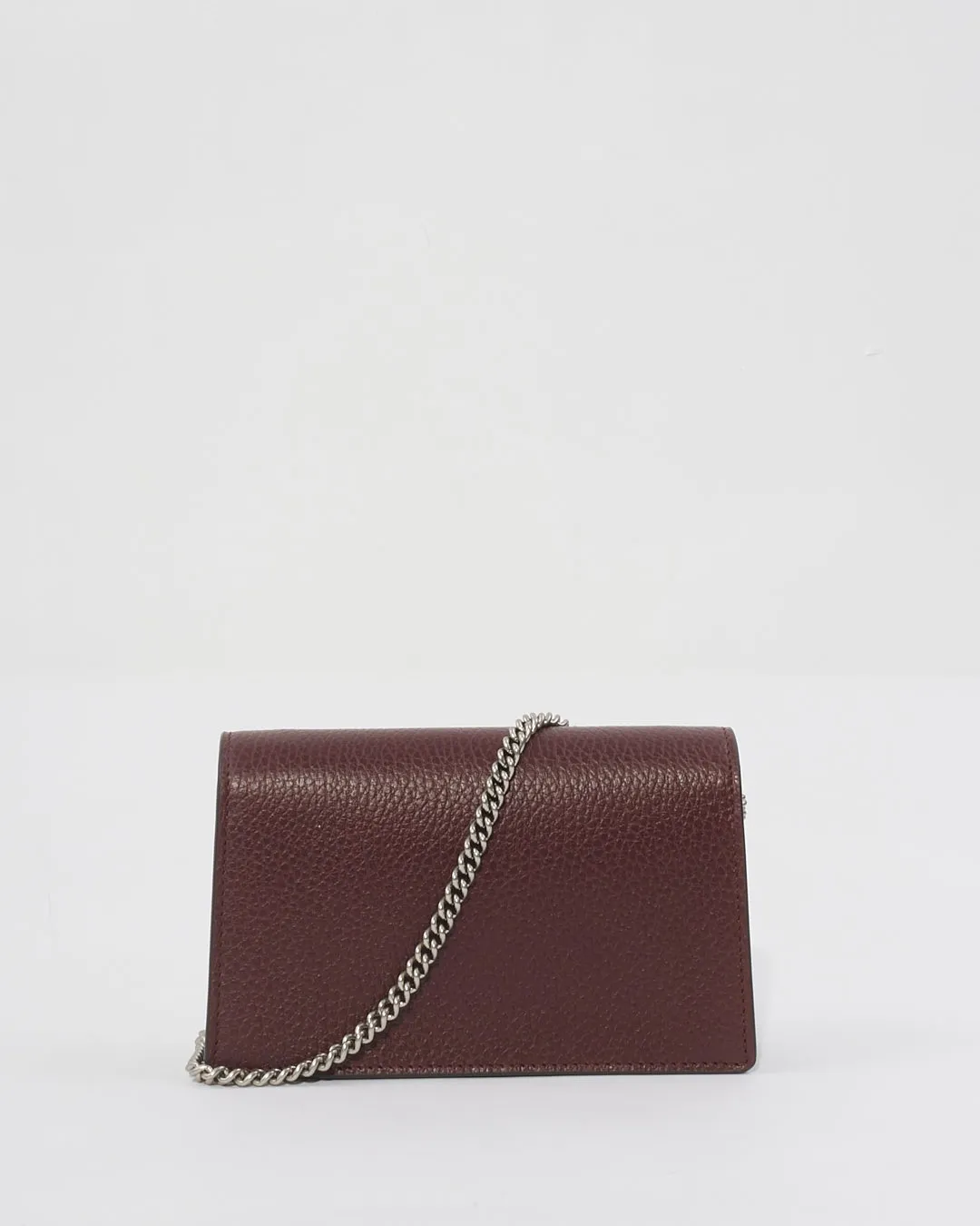 Gucci Dionysus Burgundy Leather Super Mini Bag