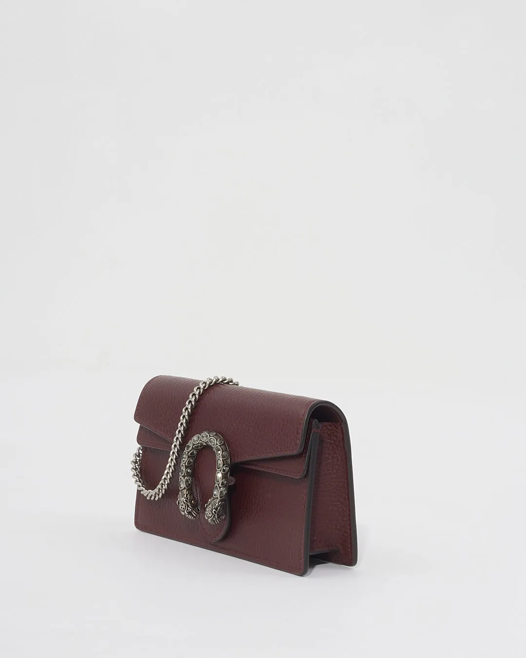 Gucci Dionysus Burgundy Leather Super Mini Bag