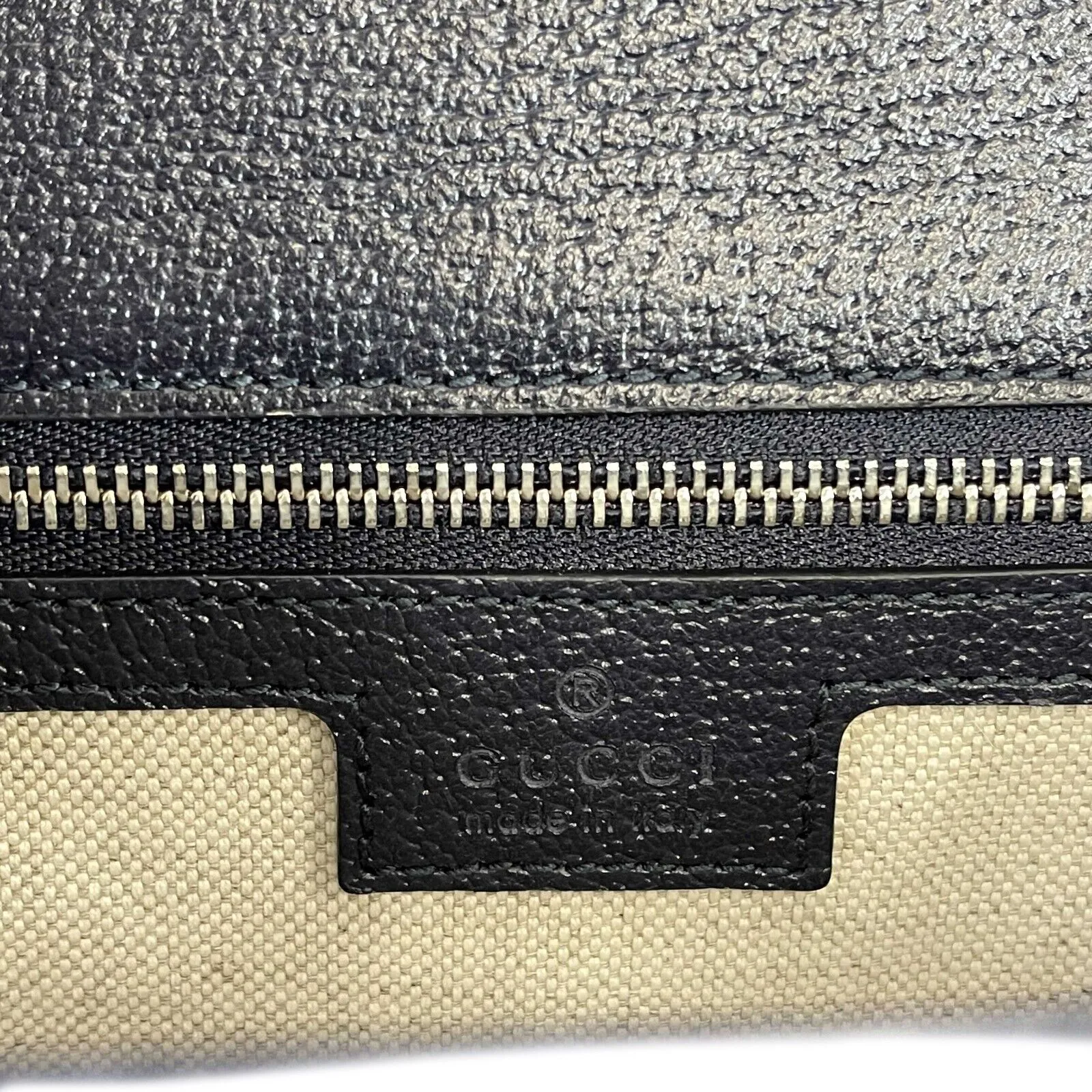 Gucci - Excellent - Ophidia GG Small Top Handle Bag - Beige and Navy Crossbody