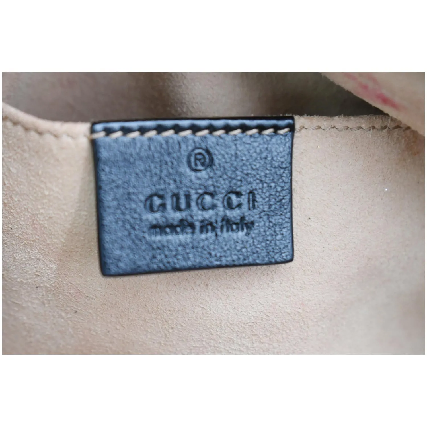 GUCCI GG Marmont Small Matelasse Canvas Leather Crossbody Bag Beige 447632