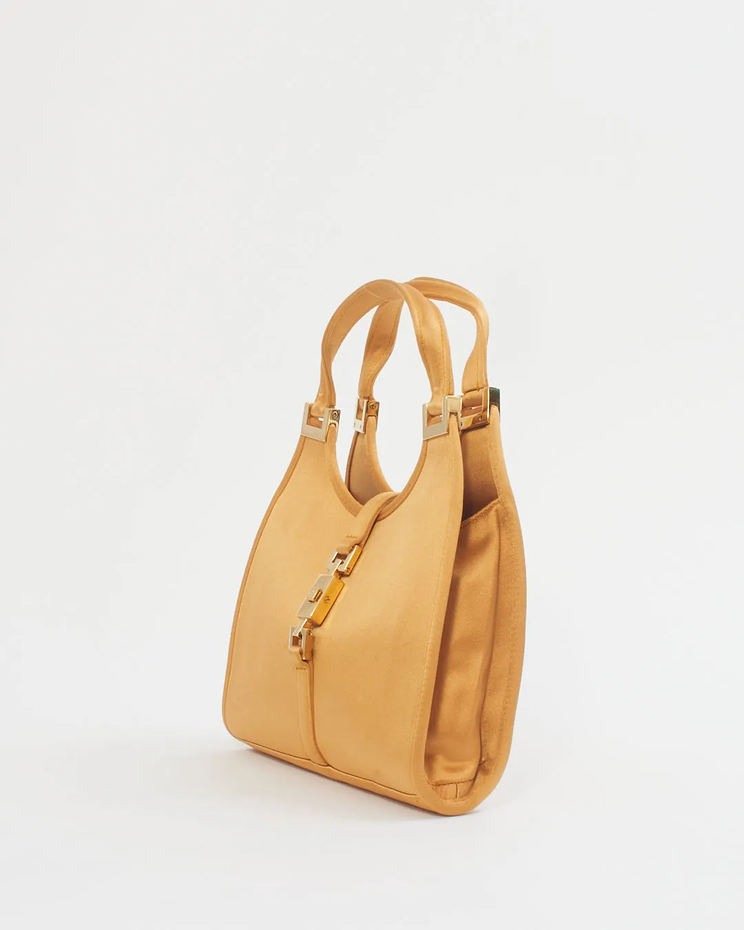 Gucci Gold Satin Mini Jackie Shoulder Bag