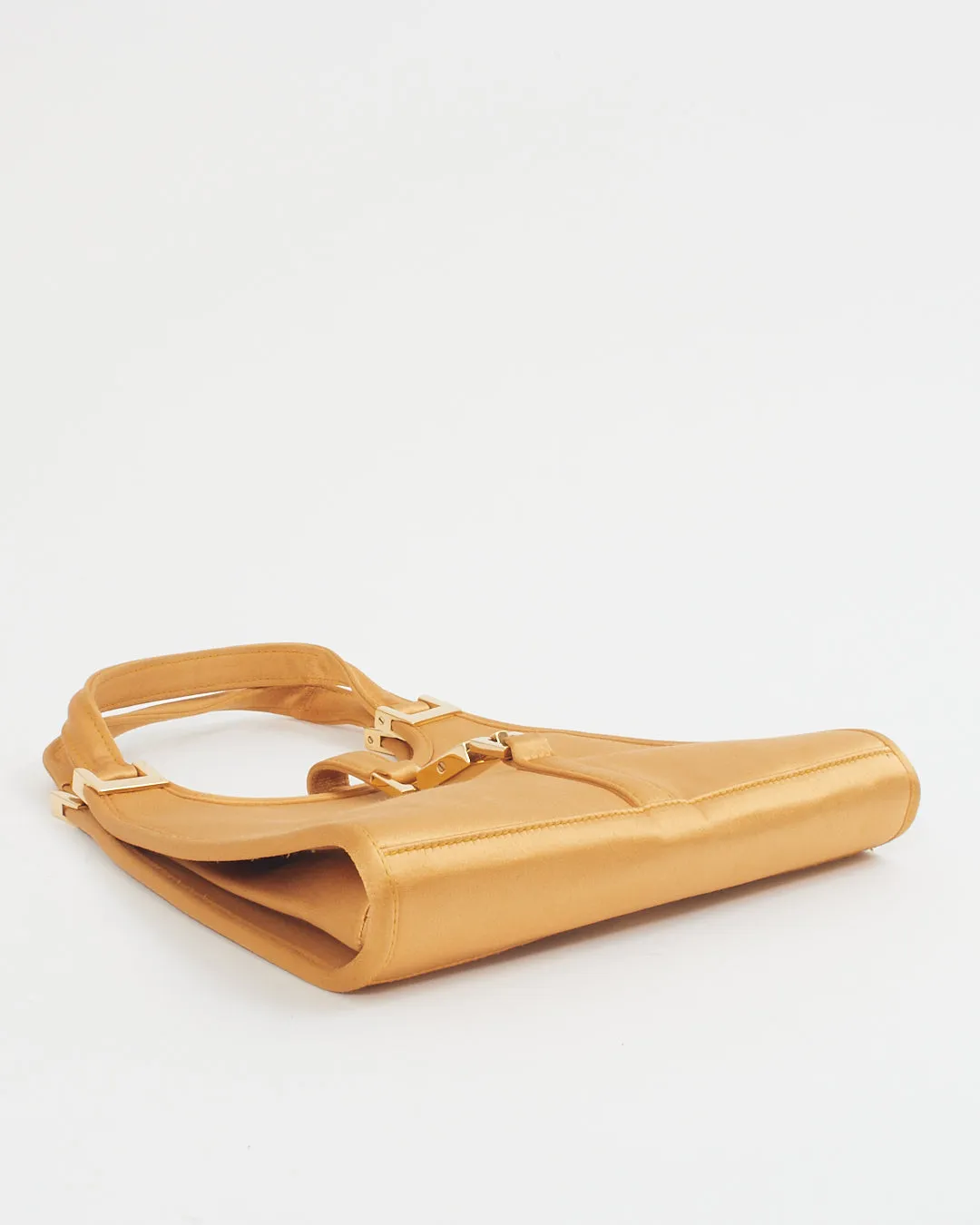 Gucci Gold Satin Mini Jackie Shoulder Bag