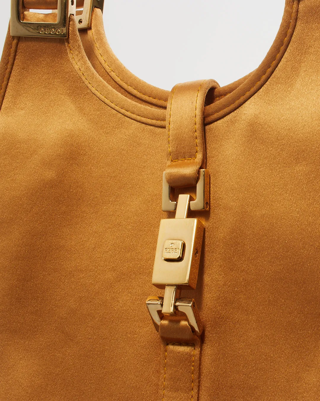 Gucci Gold Satin Mini Jackie Shoulder Bag