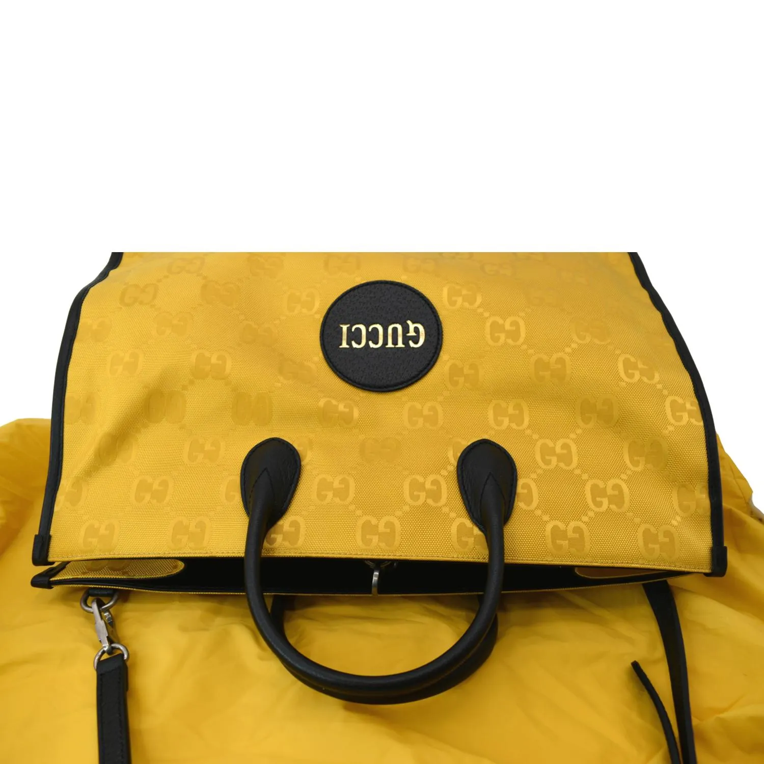 GUCCI Off The Grid GG Nylon Tote Bag Yellow 630353