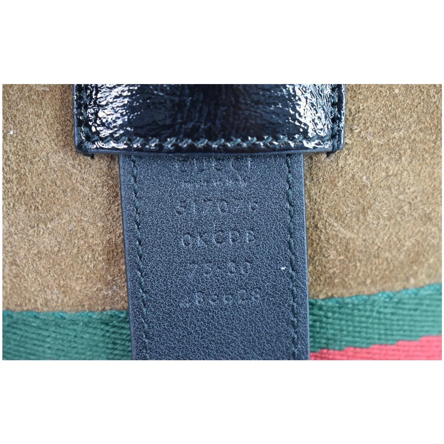 GUCCI Ophidia Small Suede Web Belt Waist Bag Brown 517076
