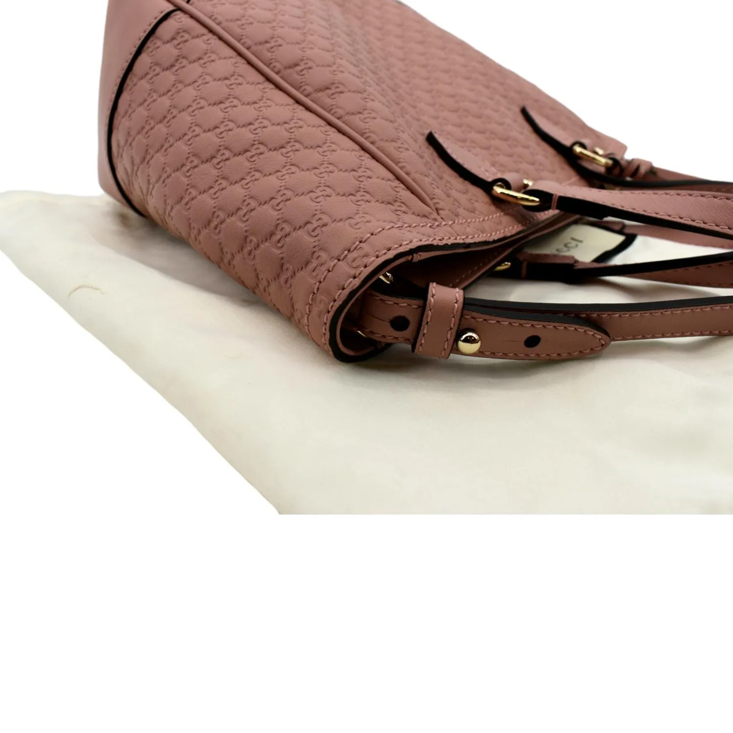 GUCCI Small Bree GG Leather Crossbody Bag Light Pink 449241