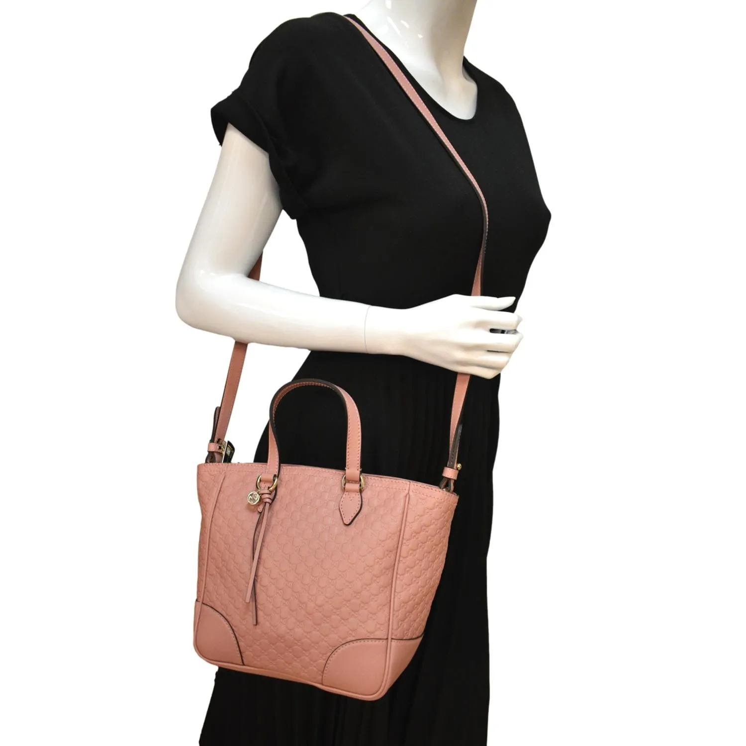 GUCCI Small Bree GG Leather Crossbody Bag Light Pink 449241