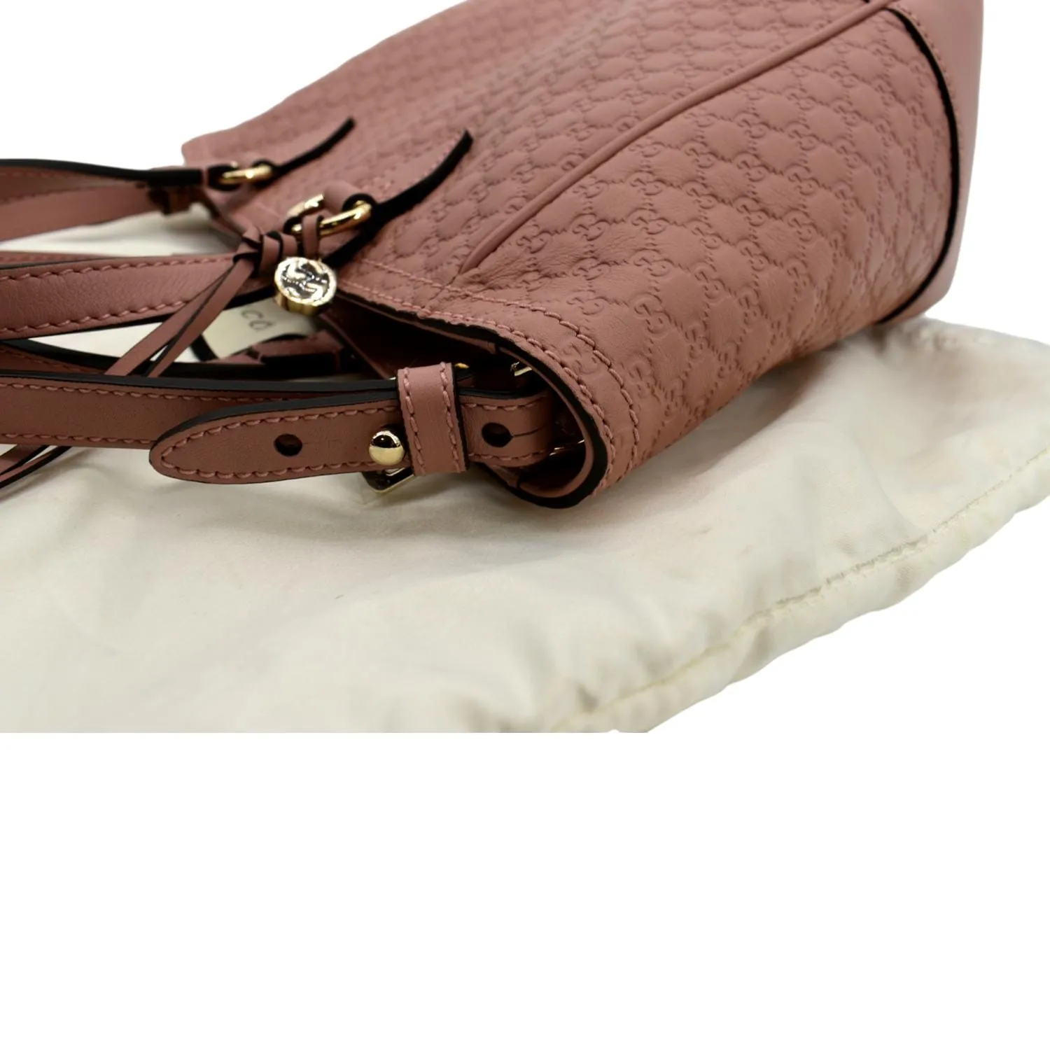 GUCCI Small Bree GG Leather Crossbody Bag Light Pink 449241