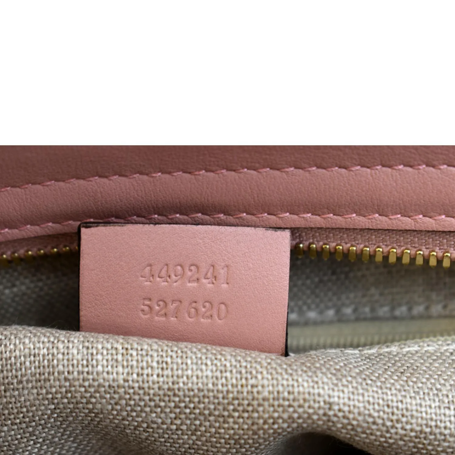 GUCCI Small Bree GG Leather Crossbody Bag Light Pink 449241