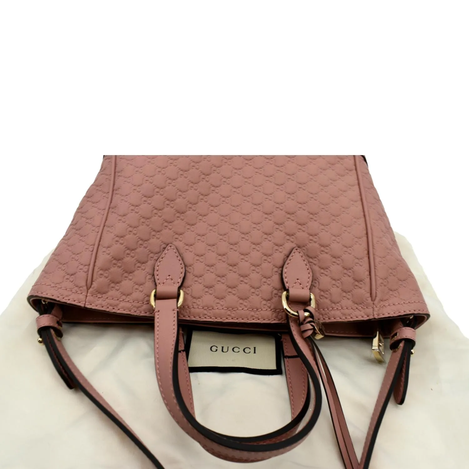 GUCCI Small Bree GG Leather Crossbody Bag Light Pink 449241