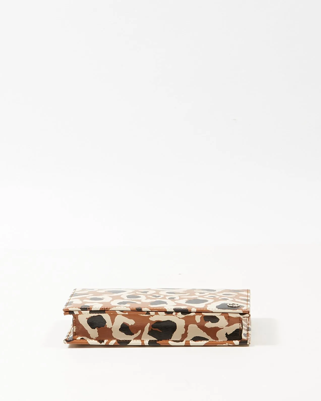 Gucci Tan Leopard Leather Betty Shanghai Wallet-On-Chain Shoulder Bag