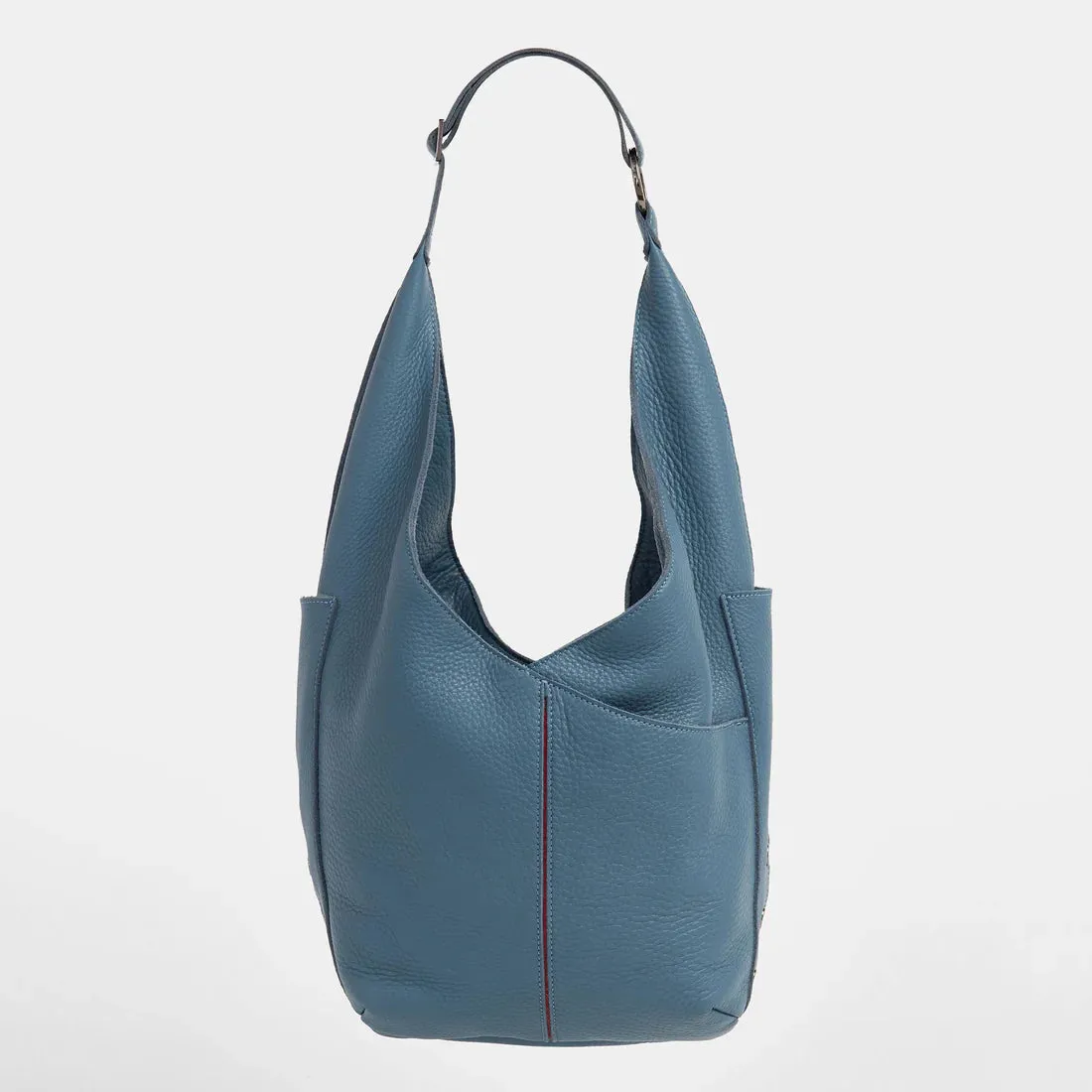 Hammitt Tom Zip Curated Blue/Gunmetal Shoulder Bag