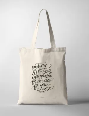 He Cares For You {Tote Bag}