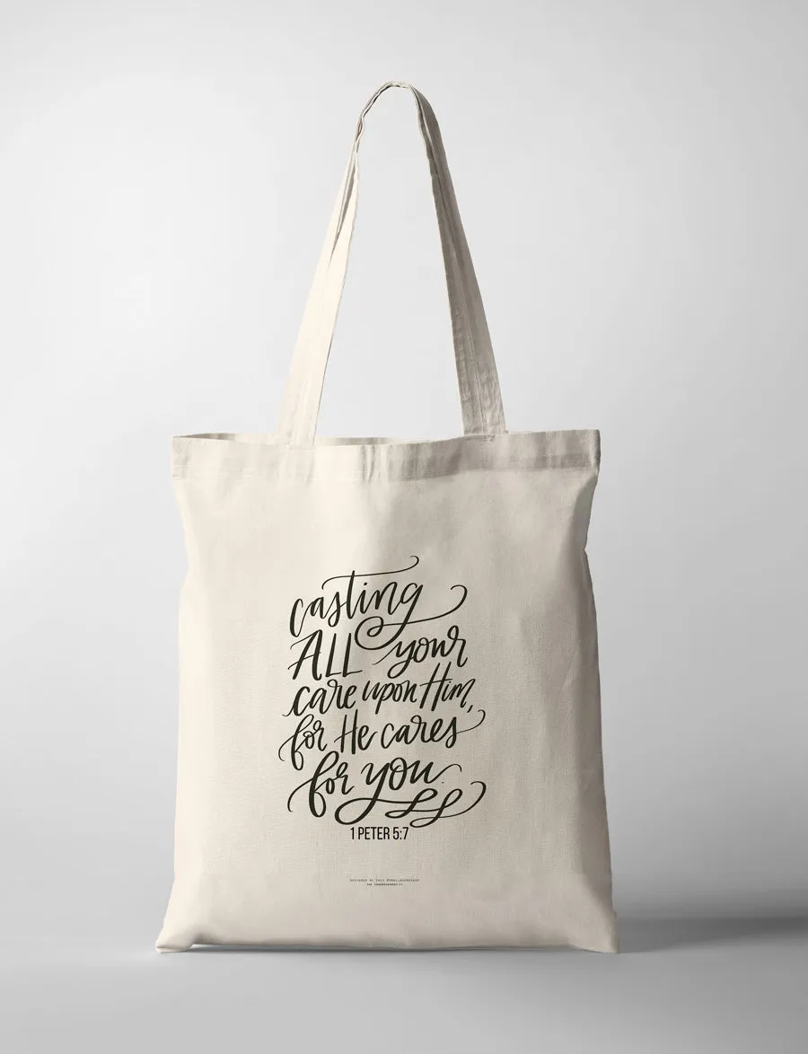 He Cares For You {Tote Bag}