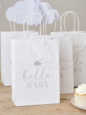 Hello Baby Speckle and Cloud Baby Shower Gift Bags