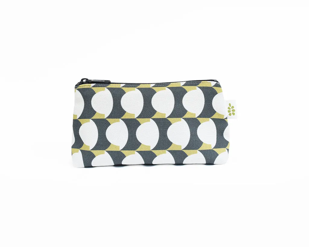 Hercule Zipper Mini Pouch – Moss Green (8" x 4.5" x 2")