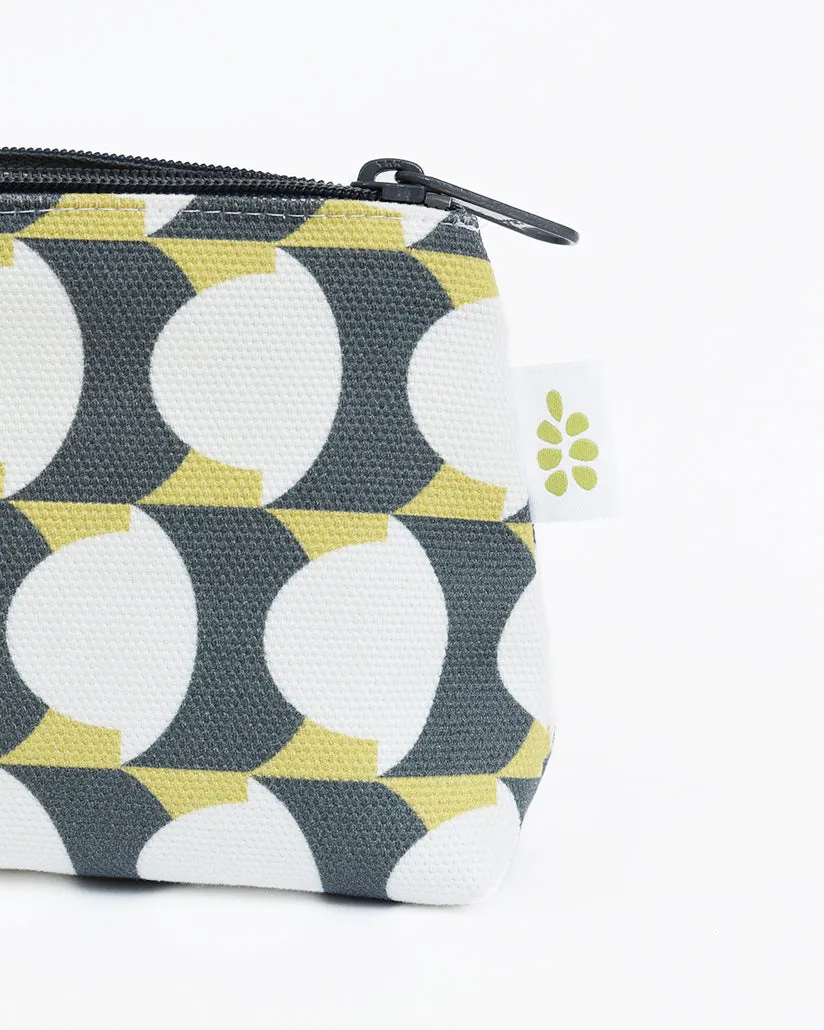 Hercule Zipper Mini Pouch – Moss Green (8" x 4.5" x 2")