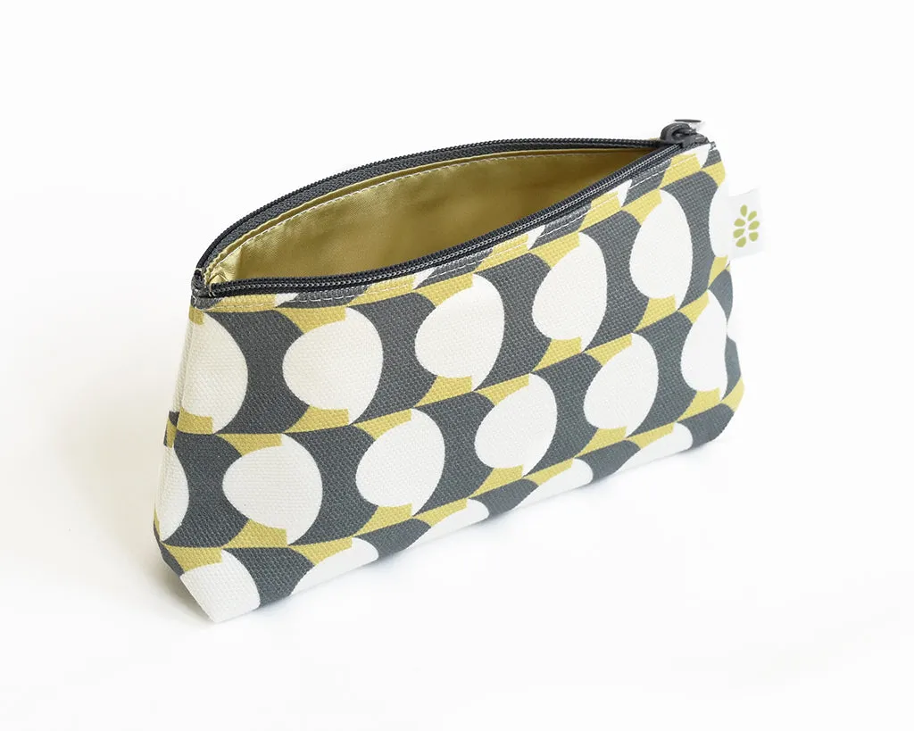 Hercule Zipper Mini Pouch – Moss Green (8" x 4.5" x 2")