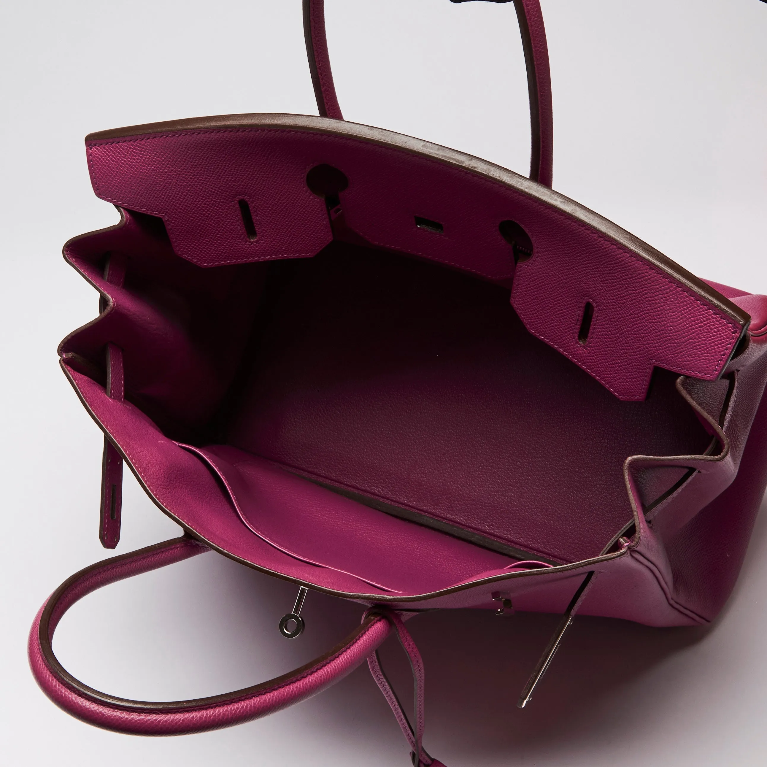 Hermes Cyclamen Epsom Leather Birkin 35