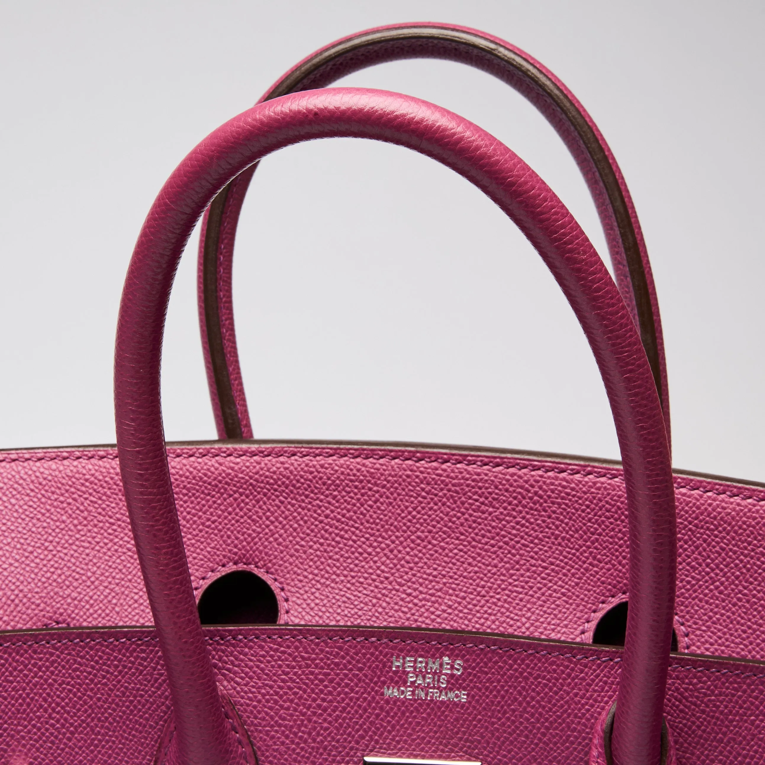 Hermes Cyclamen Epsom Leather Birkin 35