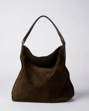 hobo - olive suede/dark khaki