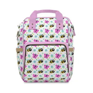 Honey Bee Diaper Backpack - Eco-Friendly & Stylish Baby Bag with Buzzing Bee Motifs, Perfect for Nature-Loving Parents