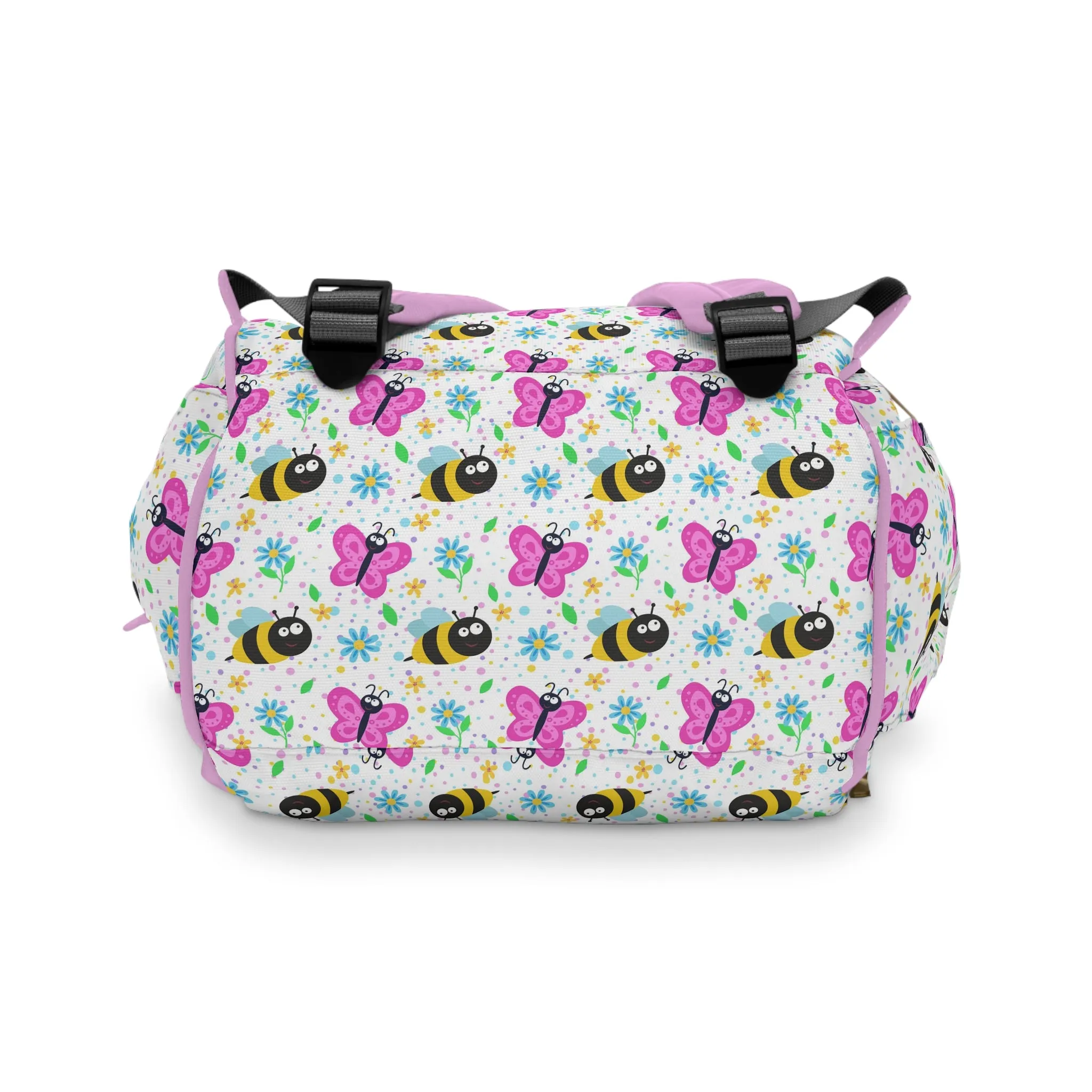 Honey Bee Diaper Backpack - Eco-Friendly & Stylish Baby Bag with Buzzing Bee Motifs, Perfect for Nature-Loving Parents
