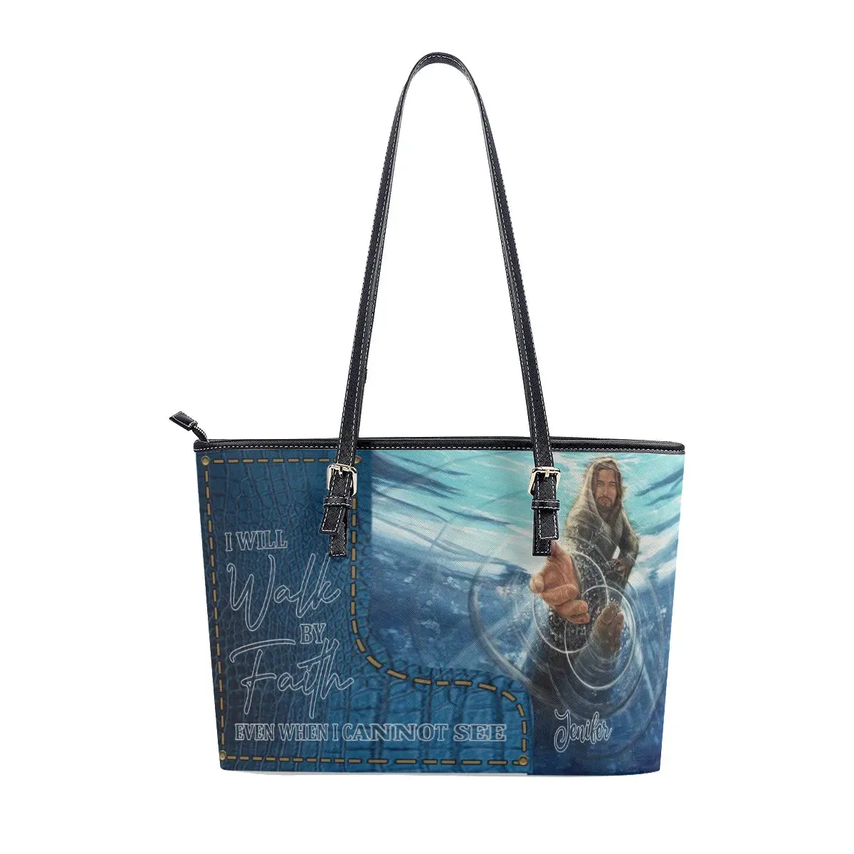 HPSP Checkbook Cover, Personalized Card Bag, I Will Walk By Faith Even When I Cannot See.
