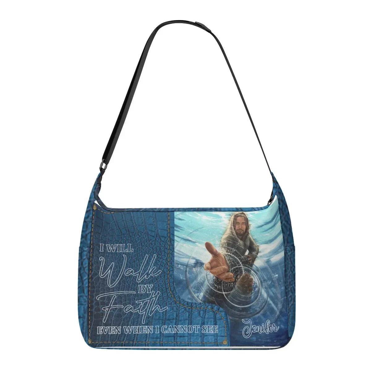 HPSP Checkbook Cover, Personalized Card Bag, I Will Walk By Faith Even When I Cannot See.