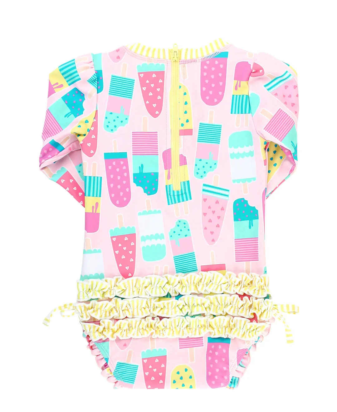 Ice Cream Social Rash Guard Onesie