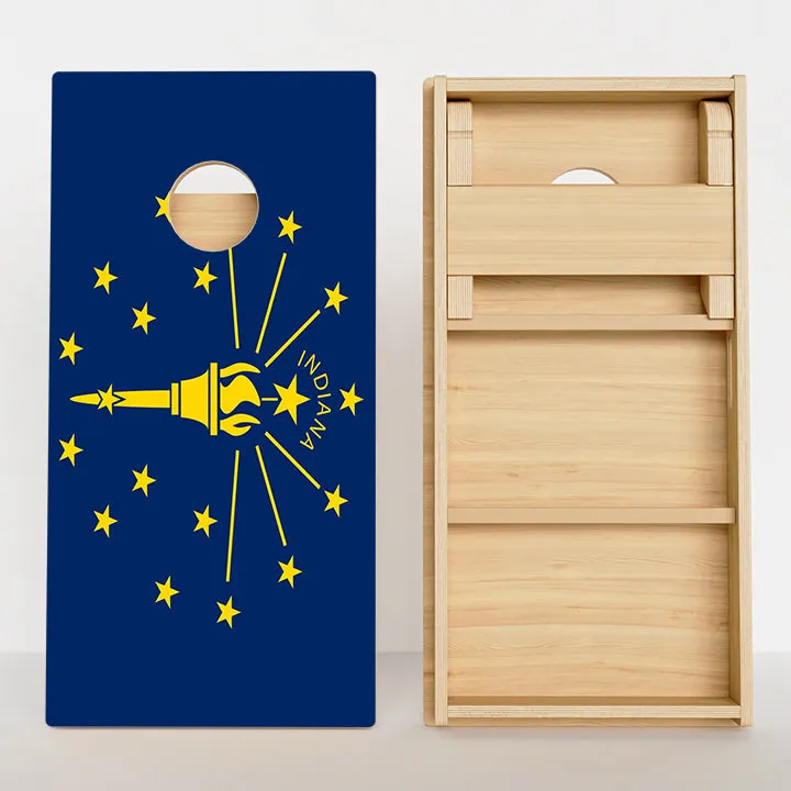 Indiana Flag Professional Cornhole Boards