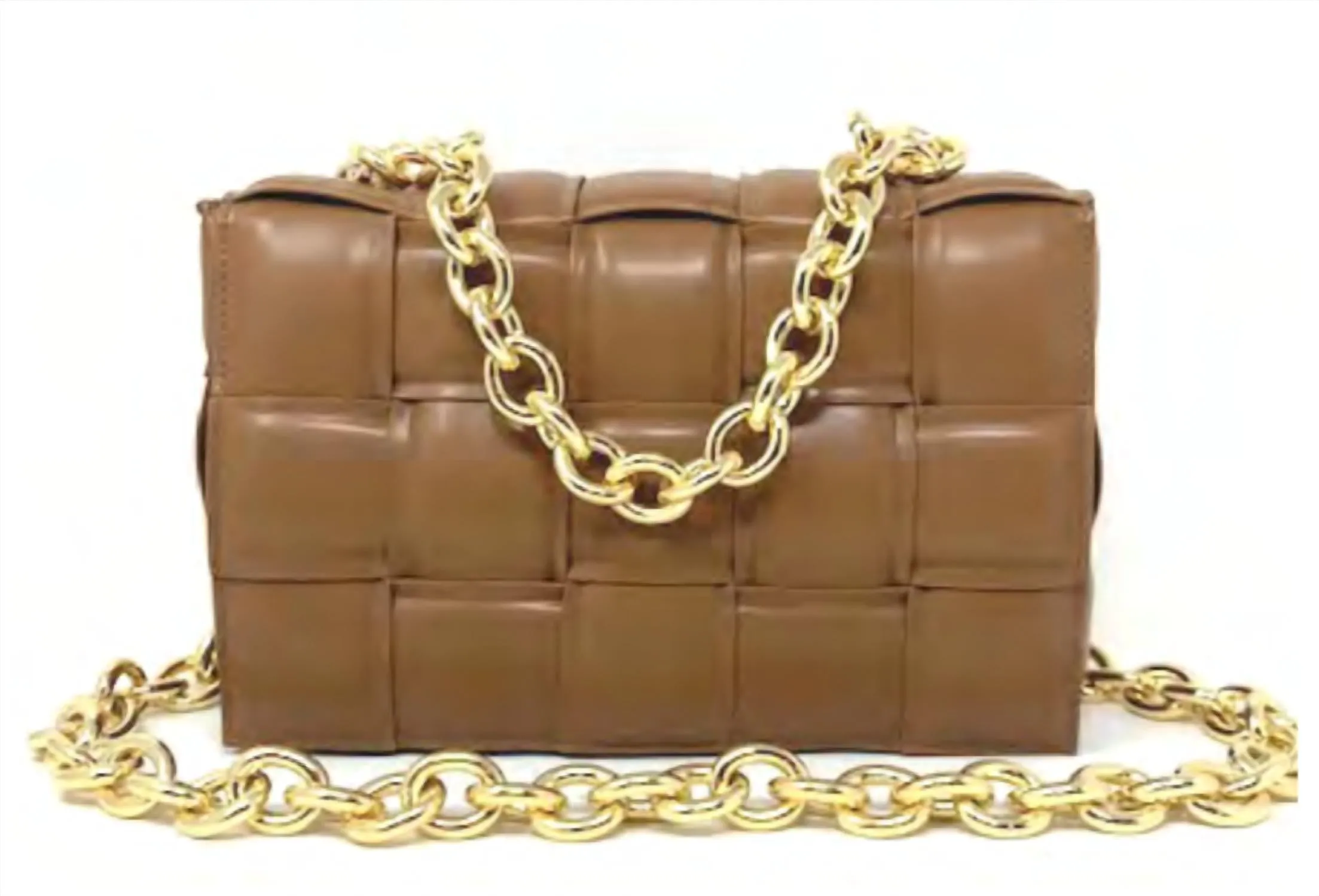 Inzi - Woven Chain Strap Pouch Bag