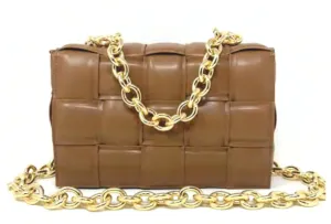 Inzi - Woven Chain Strap Pouch Bag