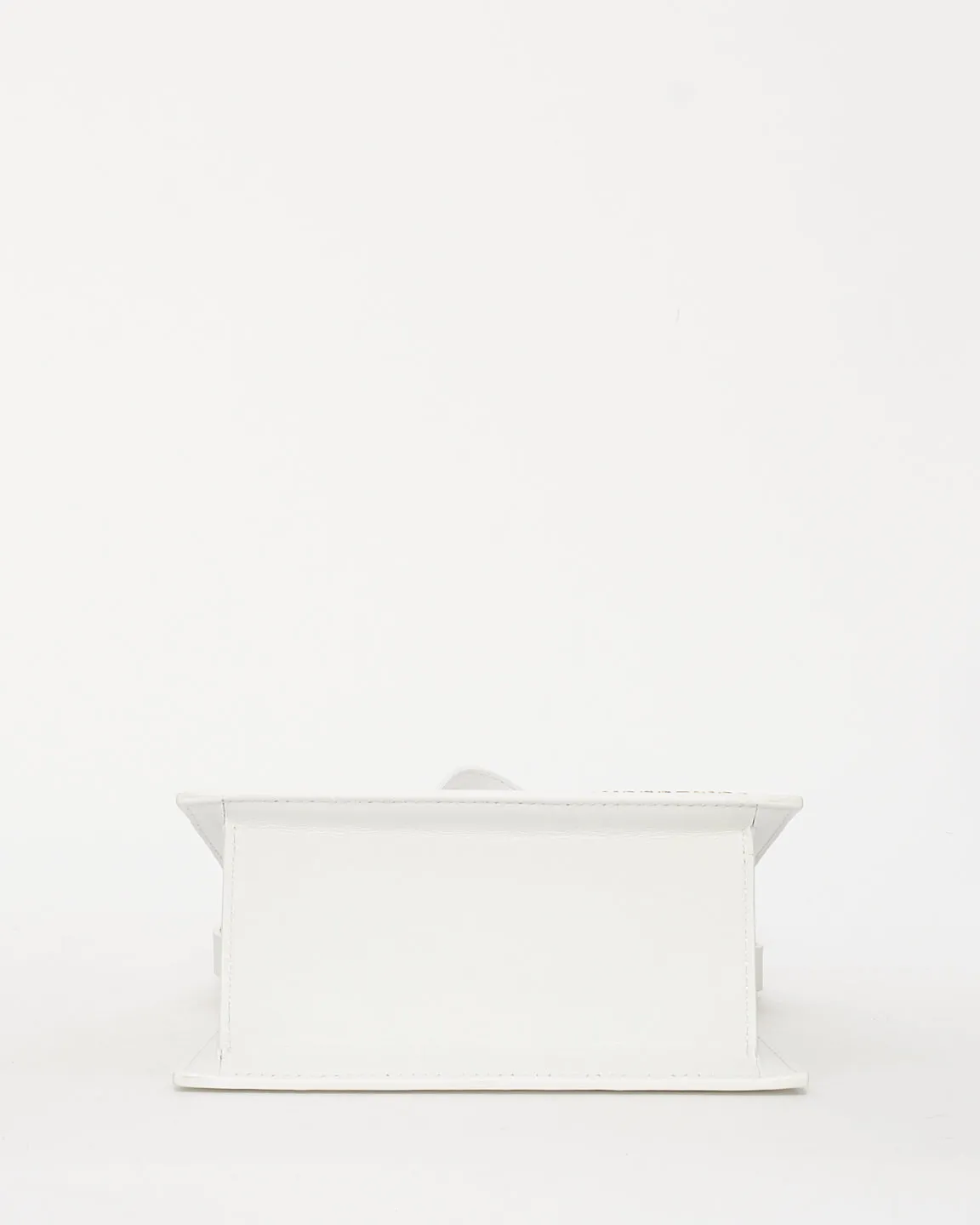 Jacquemus White Leather ‘Le Moyen Chiquito’ Bag