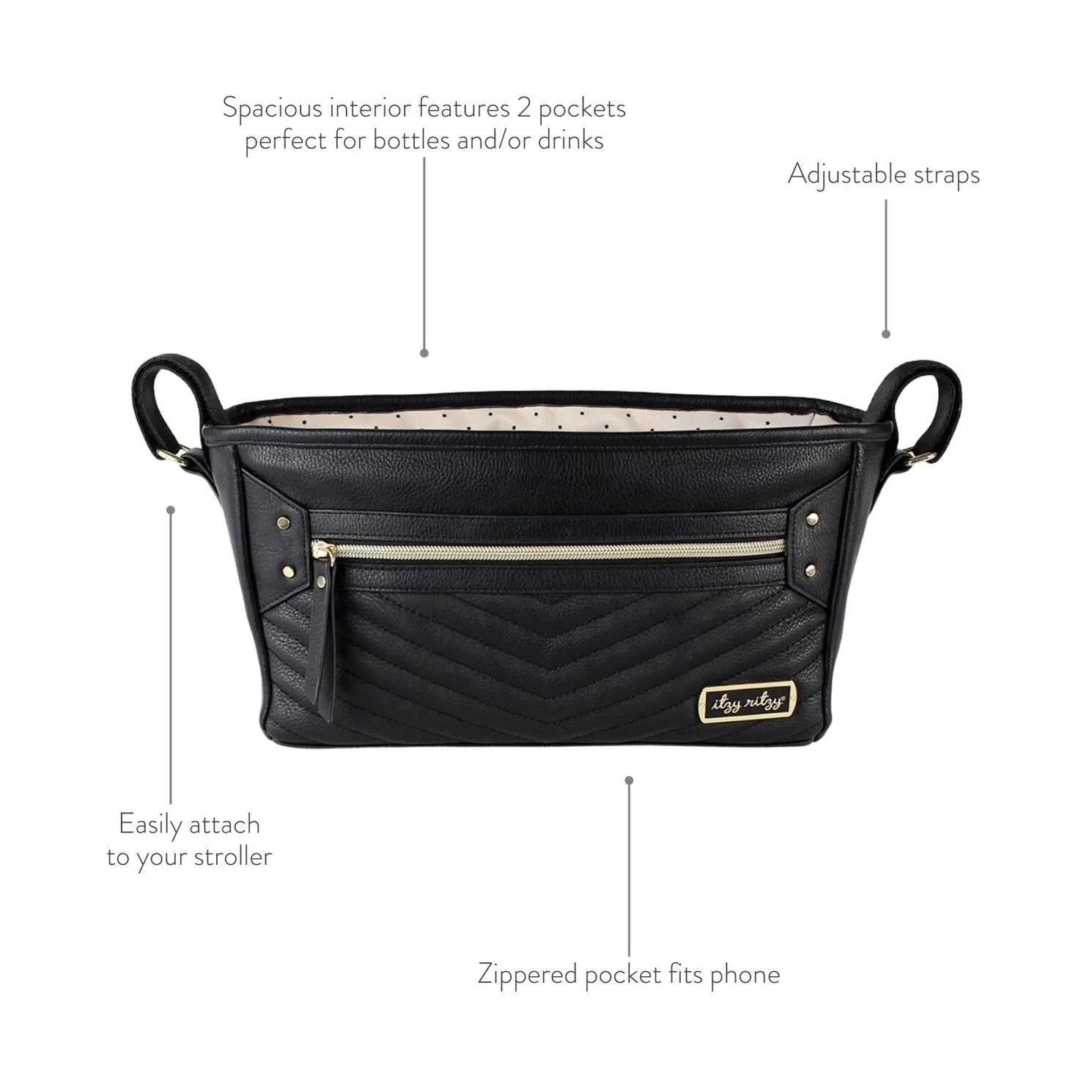Jetsetter Black Travel Stroller   Wagon Caddy